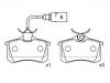 剎車片 Brake Pad Set:7M3 698 451