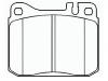 Brake Pad Set:001 586 18 42